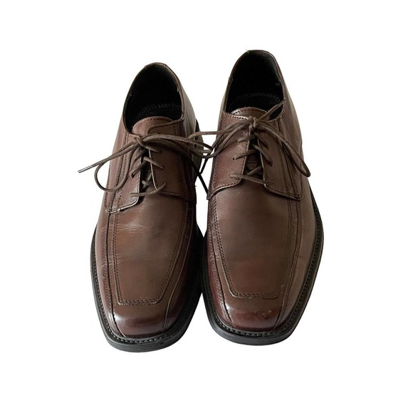 BOSTONIAN Men\'s 10/13 Brown Leather Square Toe Dress Shoes main image 5